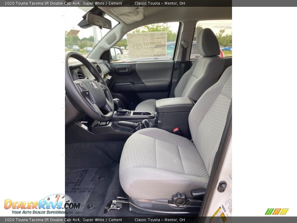 2020 Toyota Tacoma SR Double Cab 4x4 Super White / Cement Photo #2