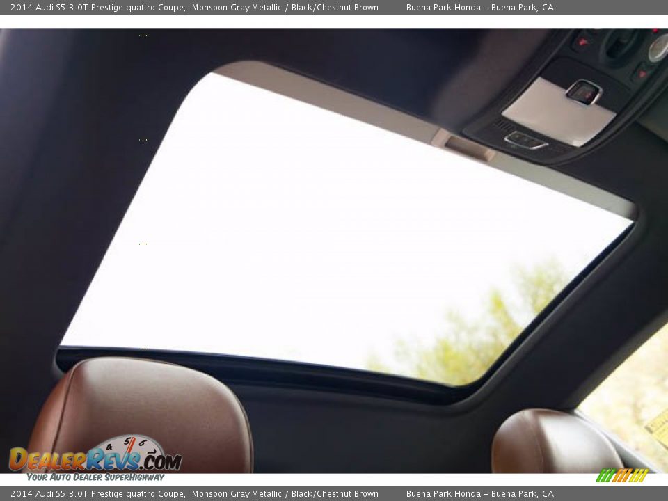 2014 Audi S5 3.0T Prestige quattro Coupe Monsoon Gray Metallic / Black/Chestnut Brown Photo #19