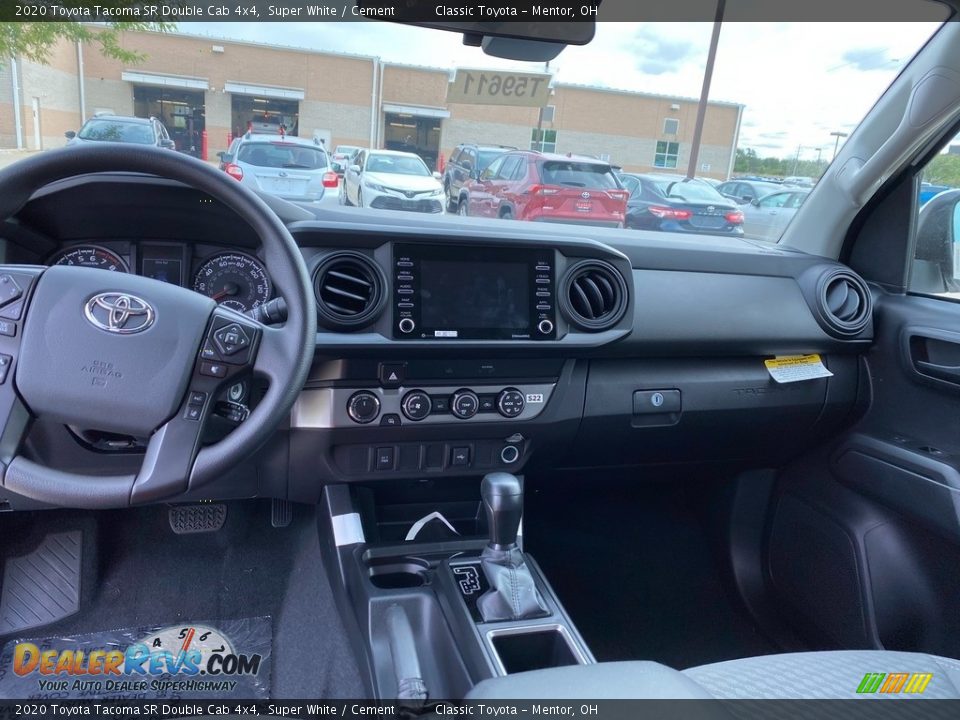 2020 Toyota Tacoma SR Double Cab 4x4 Super White / Cement Photo #4