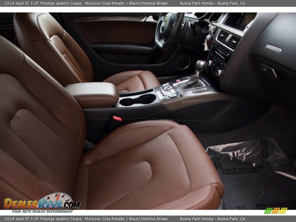 2014 Audi S5 3.0T Prestige quattro Coupe Monsoon Gray Metallic / Black/Chestnut Brown Photo #20