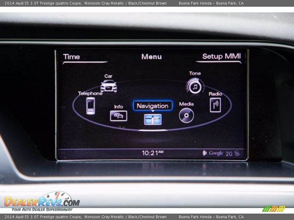 2014 Audi S5 3.0T Prestige quattro Coupe Monsoon Gray Metallic / Black/Chestnut Brown Photo #22