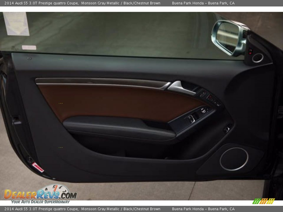 2014 Audi S5 3.0T Prestige quattro Coupe Monsoon Gray Metallic / Black/Chestnut Brown Photo #26