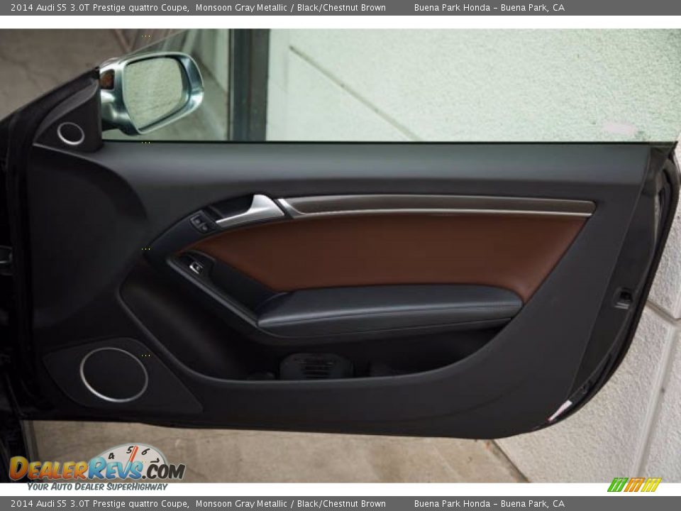 2014 Audi S5 3.0T Prestige quattro Coupe Monsoon Gray Metallic / Black/Chestnut Brown Photo #28