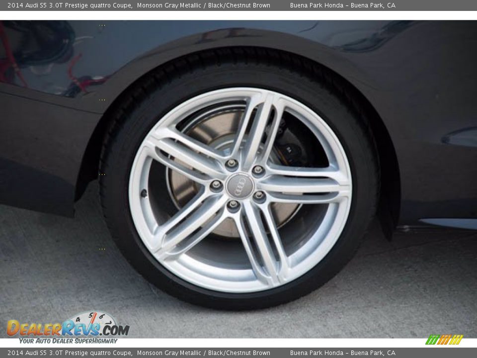 2014 Audi S5 3.0T Prestige quattro Coupe Monsoon Gray Metallic / Black/Chestnut Brown Photo #30