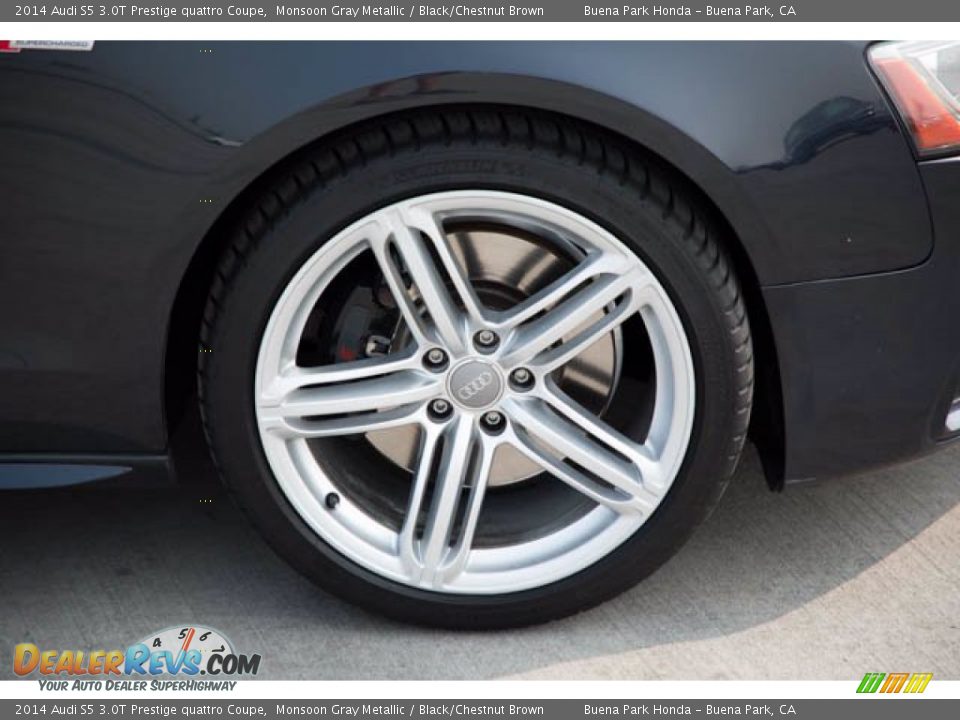 2014 Audi S5 3.0T Prestige quattro Coupe Monsoon Gray Metallic / Black/Chestnut Brown Photo #31