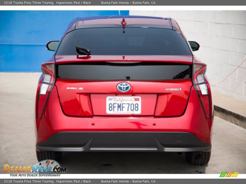 2018 Toyota Prius Three Touring Hypersonic Red / Black Photo #9