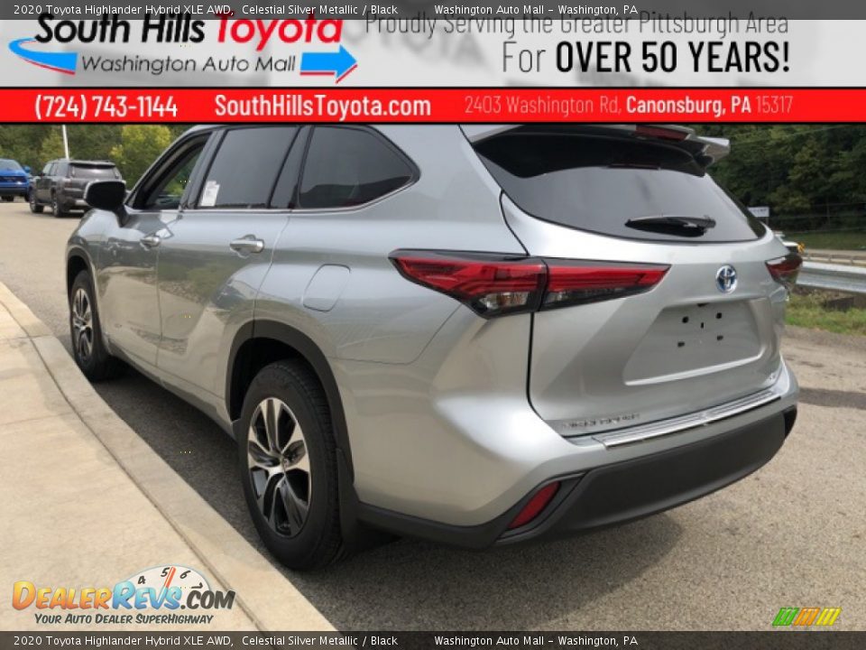 2020 Toyota Highlander Hybrid XLE AWD Celestial Silver Metallic / Black Photo #2