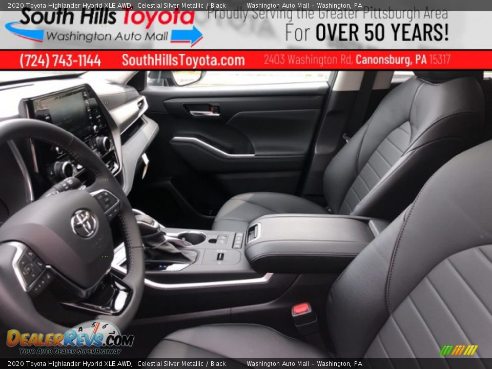 2020 Toyota Highlander Hybrid XLE AWD Celestial Silver Metallic / Black Photo #4
