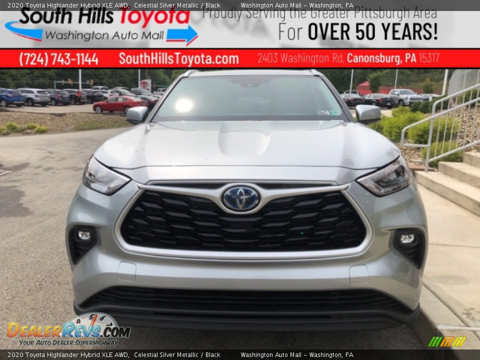 2020 Toyota Highlander Hybrid XLE AWD Celestial Silver Metallic / Black Photo #5