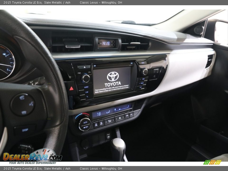 Controls of 2015 Toyota Corolla LE Eco Photo #9