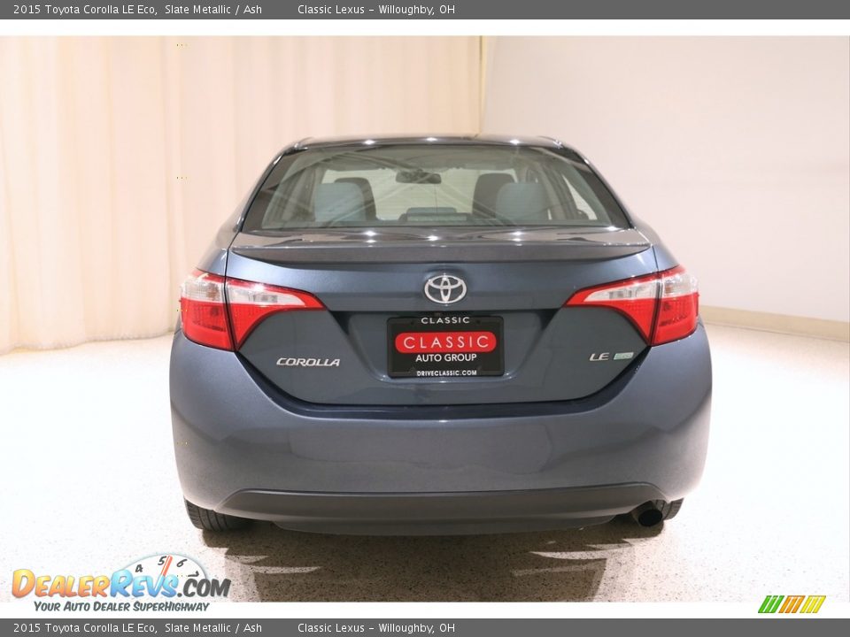 2015 Toyota Corolla LE Eco Slate Metallic / Ash Photo #17