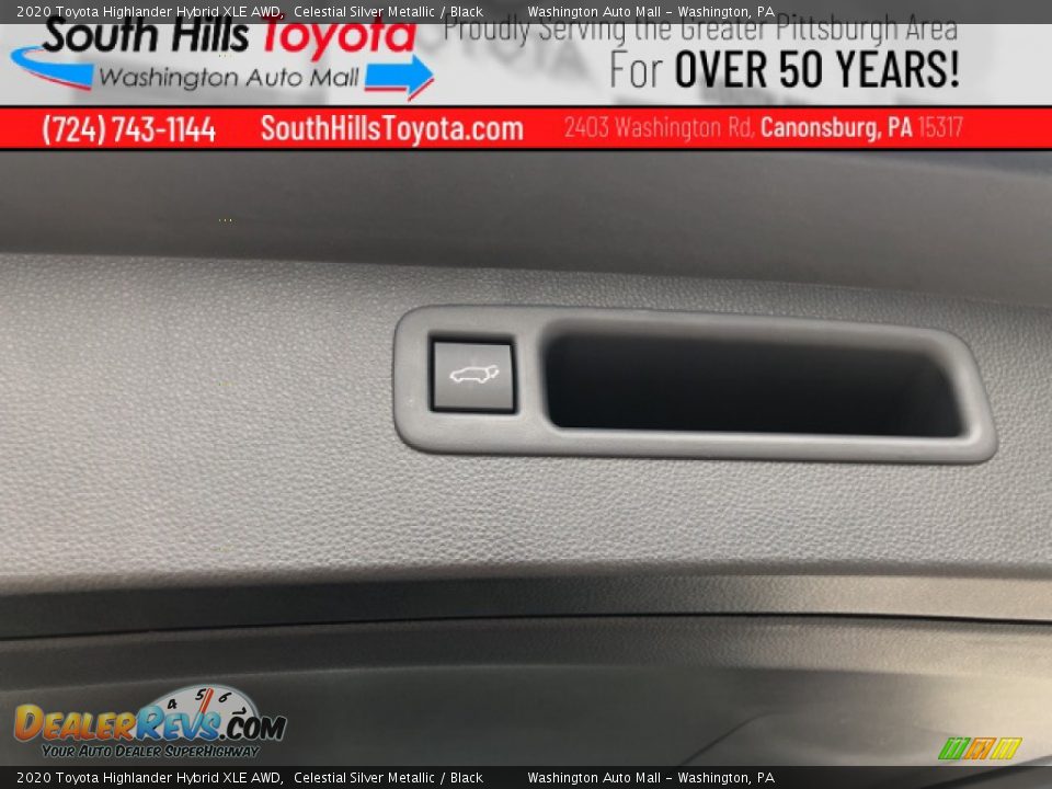 2020 Toyota Highlander Hybrid XLE AWD Celestial Silver Metallic / Black Photo #14