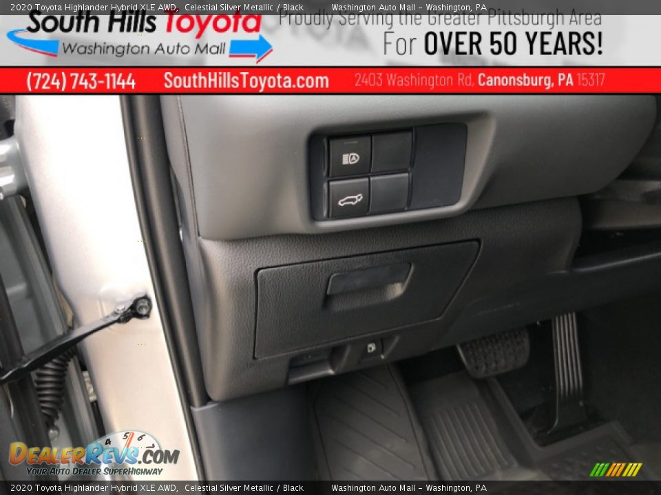 2020 Toyota Highlander Hybrid XLE AWD Celestial Silver Metallic / Black Photo #20