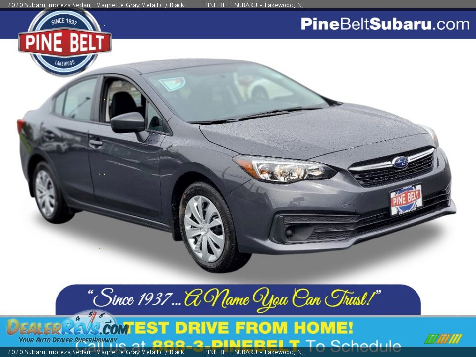 2020 Subaru Impreza Sedan Magnetite Gray Metallic / Black Photo #1