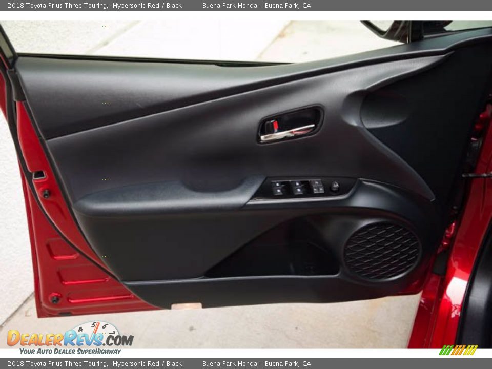 2018 Toyota Prius Three Touring Hypersonic Red / Black Photo #30