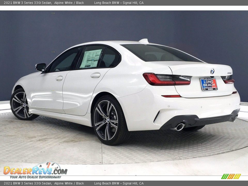 2021 BMW 3 Series 330i Sedan Alpine White / Black Photo #3