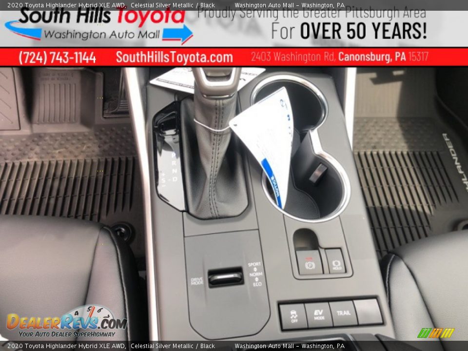 2020 Toyota Highlander Hybrid XLE AWD Celestial Silver Metallic / Black Photo #29