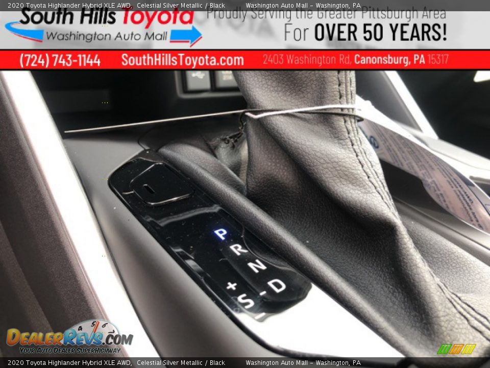 2020 Toyota Highlander Hybrid XLE AWD Celestial Silver Metallic / Black Photo #32
