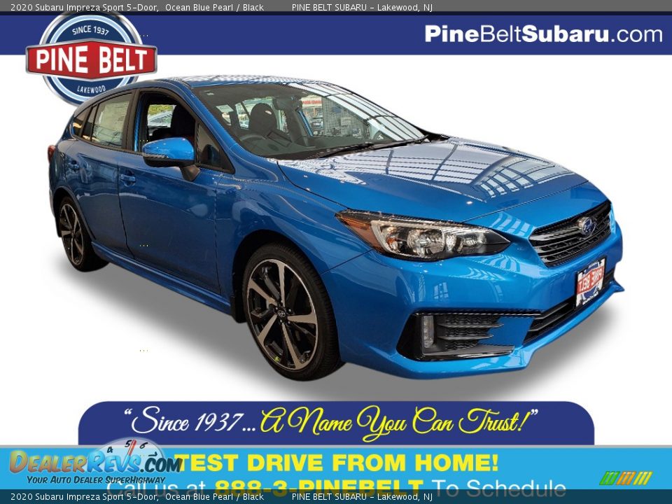 2020 Subaru Impreza Sport 5-Door Ocean Blue Pearl / Black Photo #1