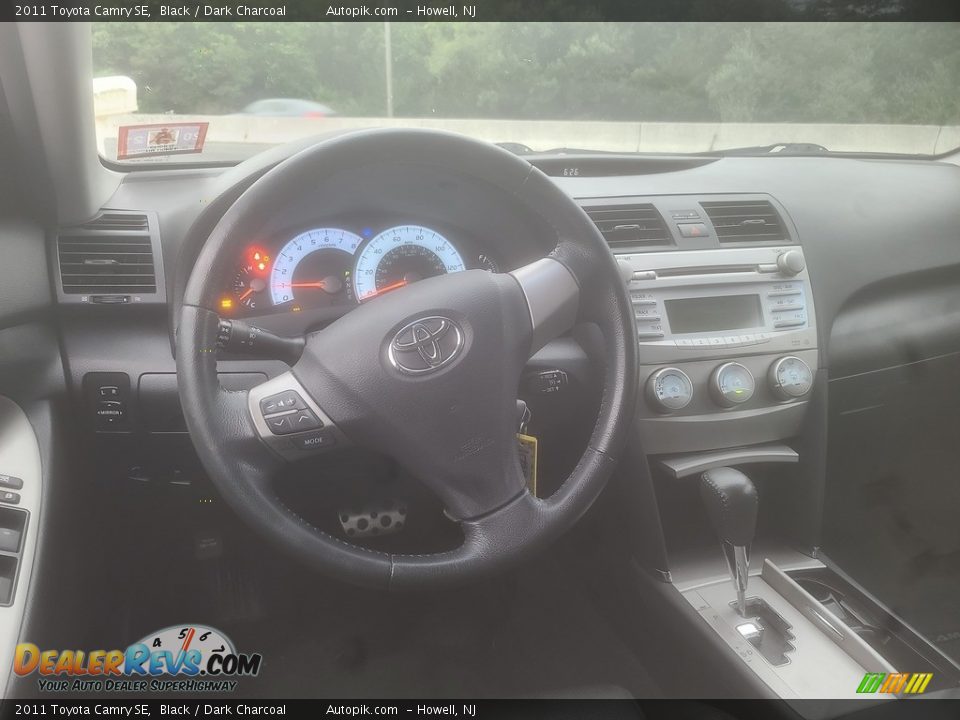 2011 Toyota Camry SE Black / Dark Charcoal Photo #12