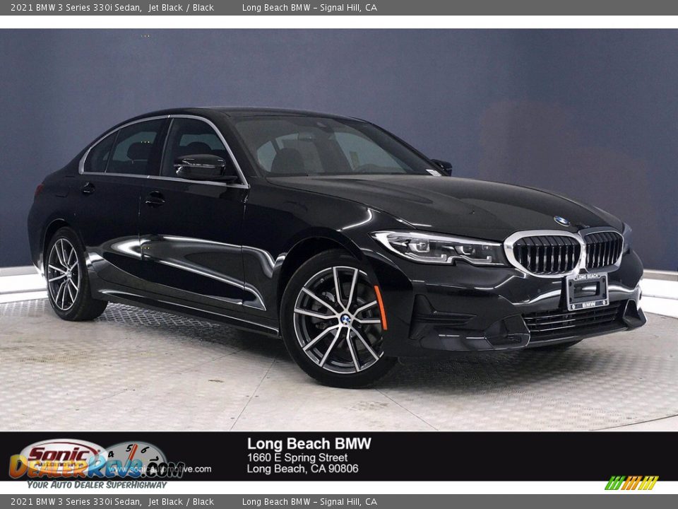 2021 BMW 3 Series 330i Sedan Jet Black / Black Photo #1