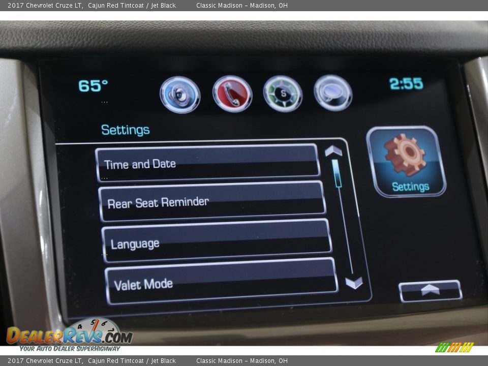 2017 Chevrolet Cruze LT Cajun Red Tintcoat / Jet Black Photo #13