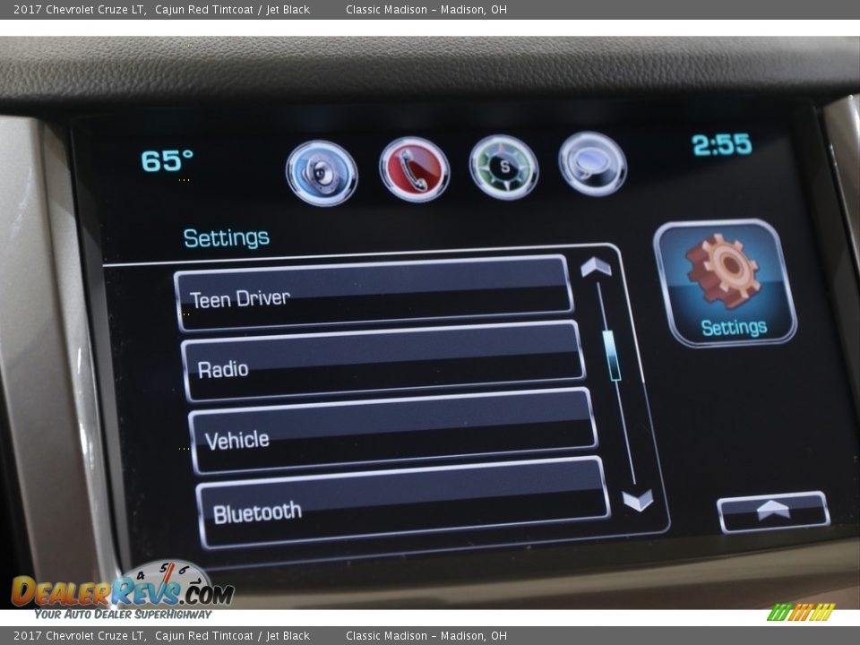 2017 Chevrolet Cruze LT Cajun Red Tintcoat / Jet Black Photo #14