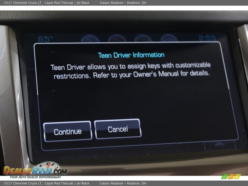 2017 Chevrolet Cruze LT Cajun Red Tintcoat / Jet Black Photo #15