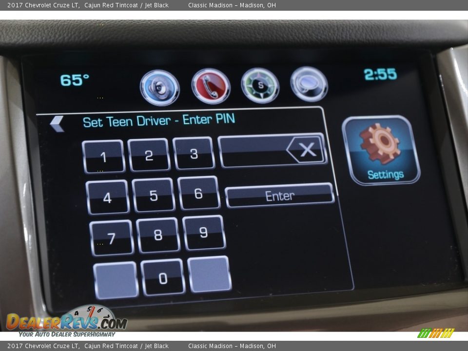 2017 Chevrolet Cruze LT Cajun Red Tintcoat / Jet Black Photo #16