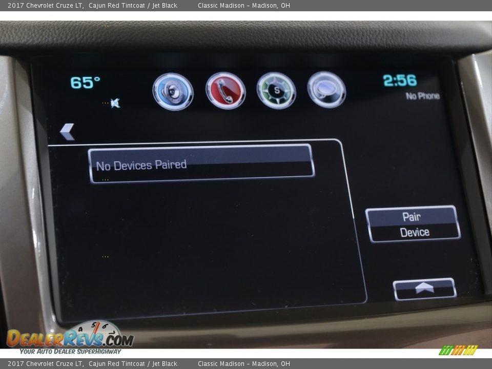 2017 Chevrolet Cruze LT Cajun Red Tintcoat / Jet Black Photo #17