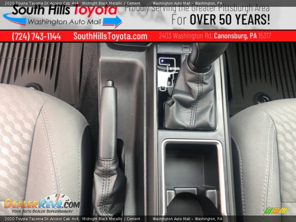 2020 Toyota Tacoma SX Access Cab 4x4 Midnight Black Metallic / Cement Photo #15