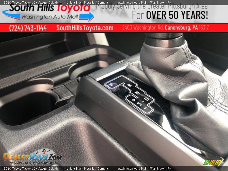 2020 Toyota Tacoma SX Access Cab 4x4 Midnight Black Metallic / Cement Photo #16
