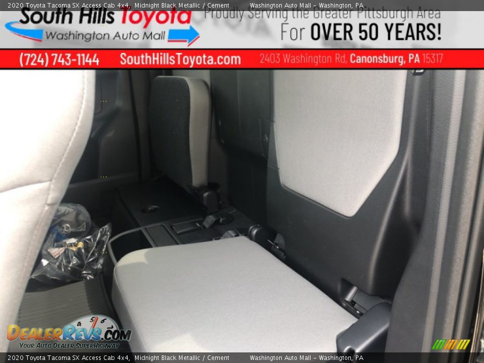 2020 Toyota Tacoma SX Access Cab 4x4 Midnight Black Metallic / Cement Photo #23