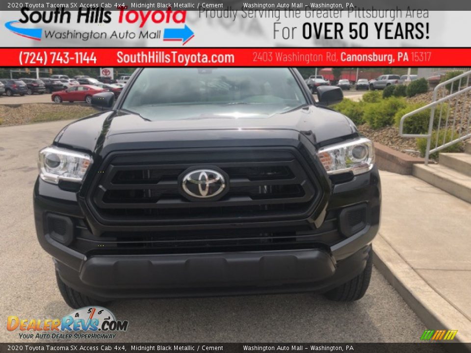 2020 Toyota Tacoma SX Access Cab 4x4 Midnight Black Metallic / Cement Photo #26