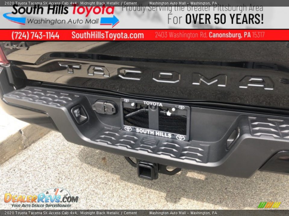 2020 Toyota Tacoma SX Access Cab 4x4 Midnight Black Metallic / Cement Photo #29