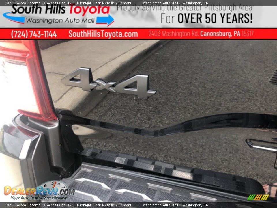 2020 Toyota Tacoma SX Access Cab 4x4 Midnight Black Metallic / Cement Photo #30