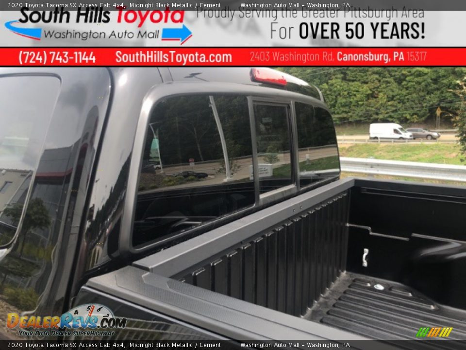 2020 Toyota Tacoma SX Access Cab 4x4 Midnight Black Metallic / Cement Photo #33