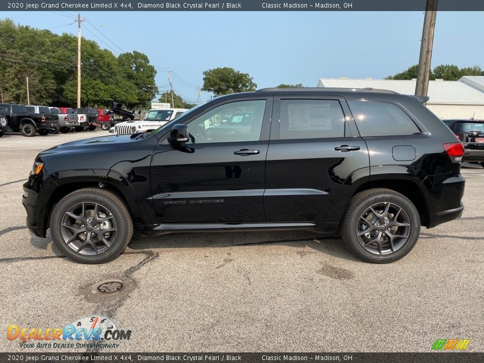 2020 Jeep Grand Cherokee Limited X 4x4 Diamond Black Crystal Pearl / Black Photo #8