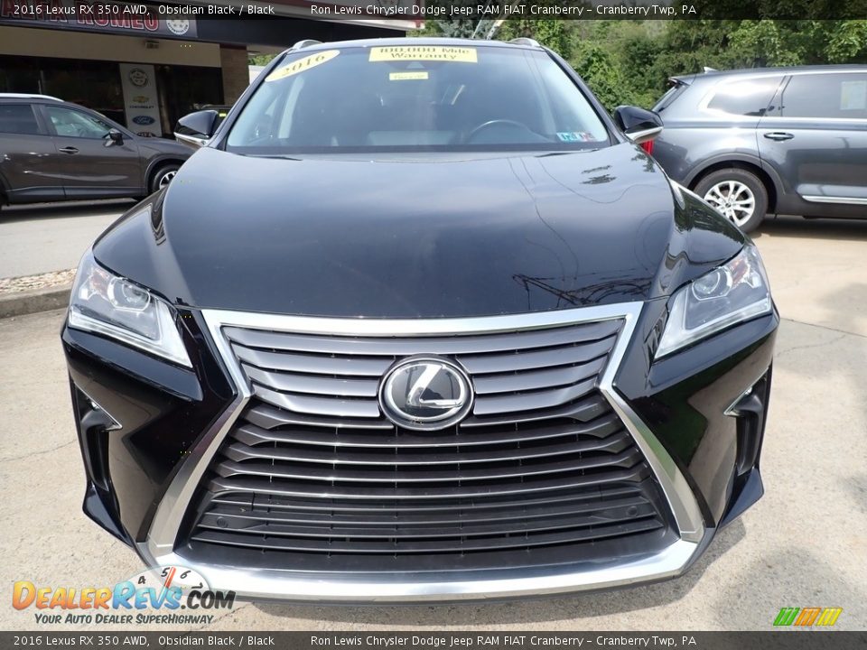 2016 Lexus RX 350 AWD Obsidian Black / Black Photo #2