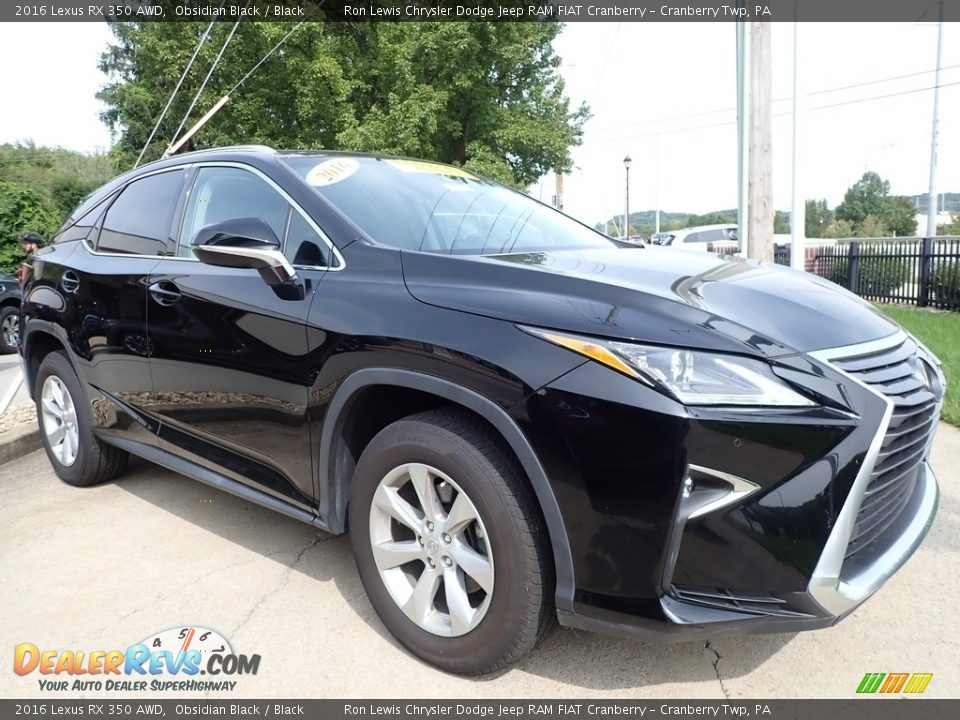 Obsidian Black 2016 Lexus RX 350 AWD Photo #3