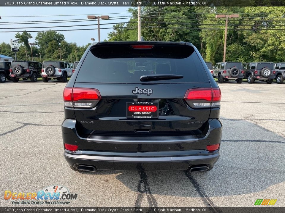 2020 Jeep Grand Cherokee Limited X 4x4 Diamond Black Crystal Pearl / Black Photo #10