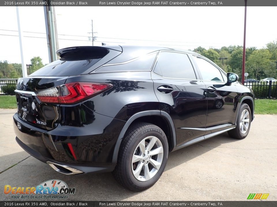 Obsidian Black 2016 Lexus RX 350 AWD Photo #4