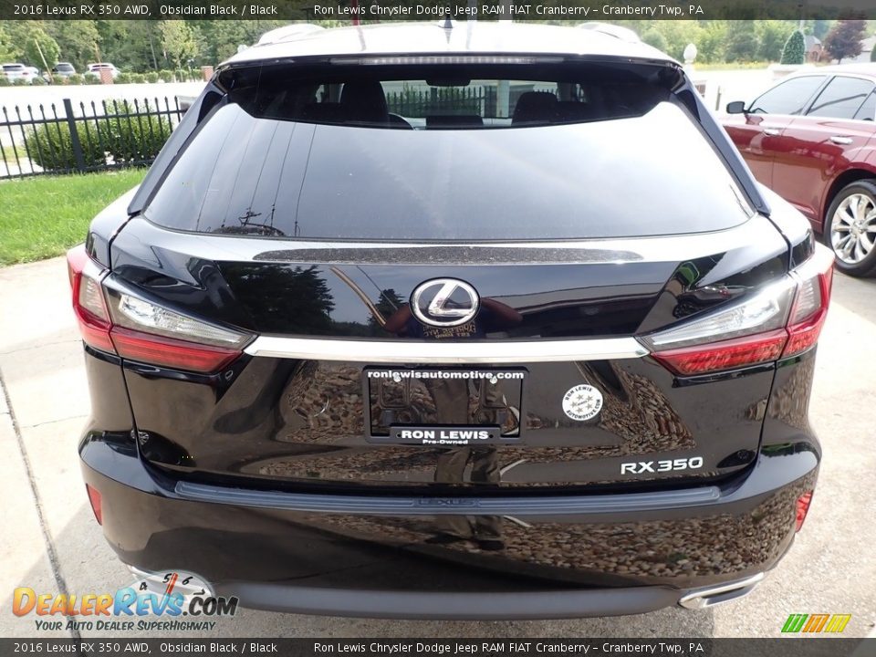 2016 Lexus RX 350 AWD Obsidian Black / Black Photo #5