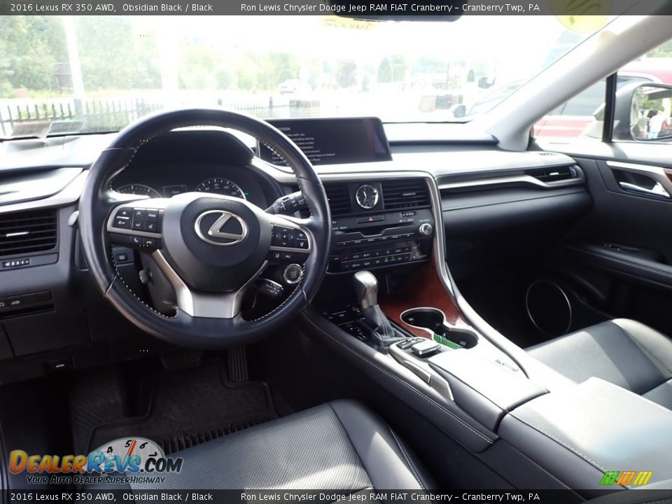 2016 Lexus RX 350 AWD Obsidian Black / Black Photo #14