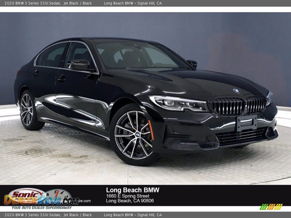 2020 BMW 3 Series 330i Sedan Jet Black / Black Photo #1
