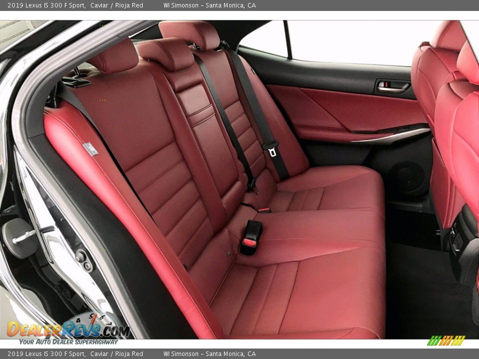 Rear Seat of 2019 Lexus IS 300 F Sport Photo #13