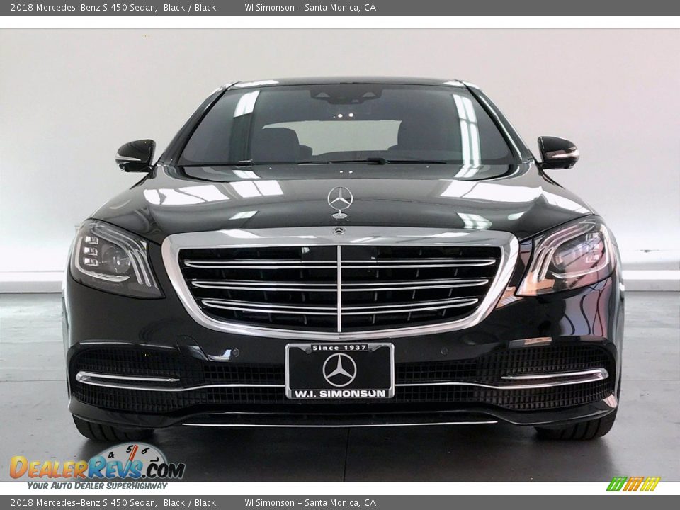 2018 Mercedes-Benz S 450 Sedan Black / Black Photo #2