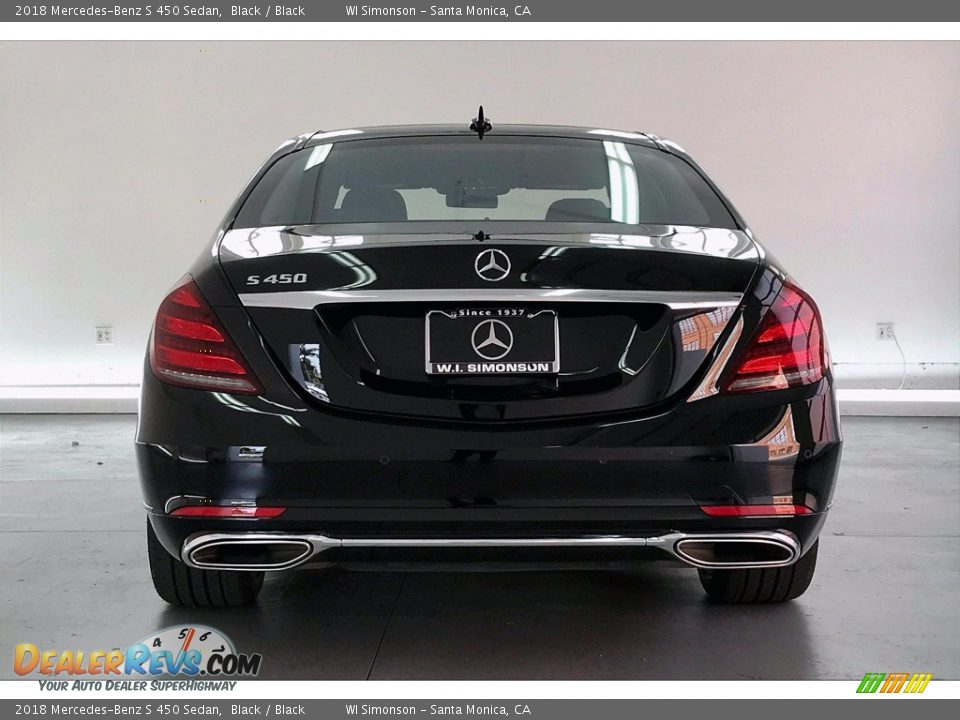 2018 Mercedes-Benz S 450 Sedan Black / Black Photo #3