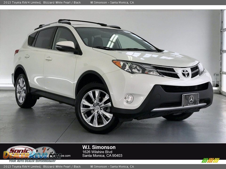 2013 Toyota RAV4 Limited Blizzard White Pearl / Black Photo #1