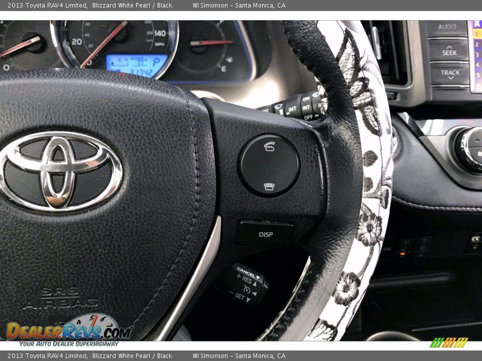 2013 Toyota RAV4 Limited Blizzard White Pearl / Black Photo #19